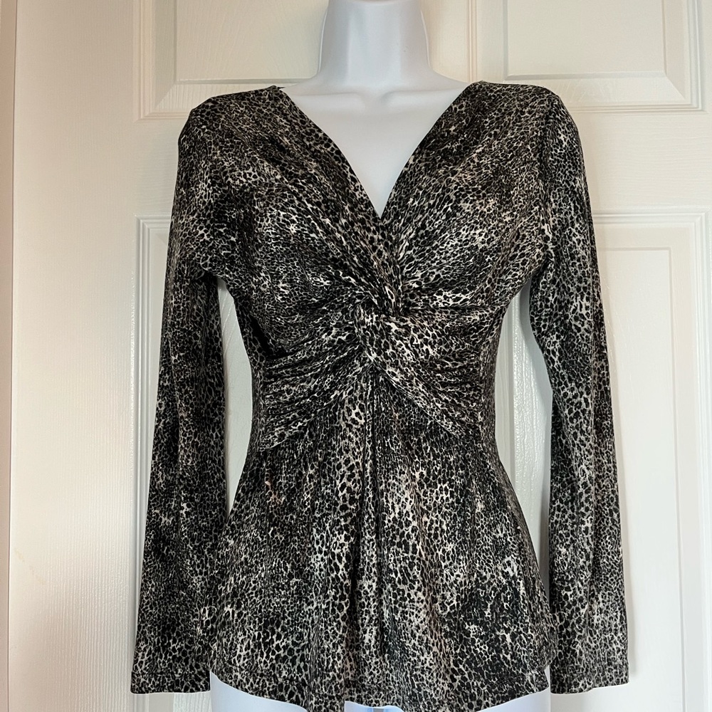 MaxMara Animal Print Jersey Top